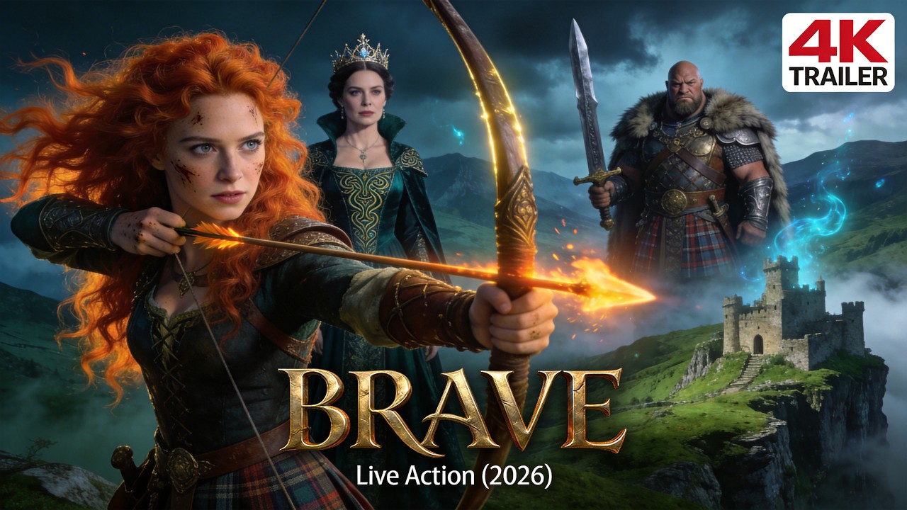 Brave: Live Action (2026) &ndash; Emma Stone, Dwayne Johnson, Charlize Theron | 4K Concept Trailer