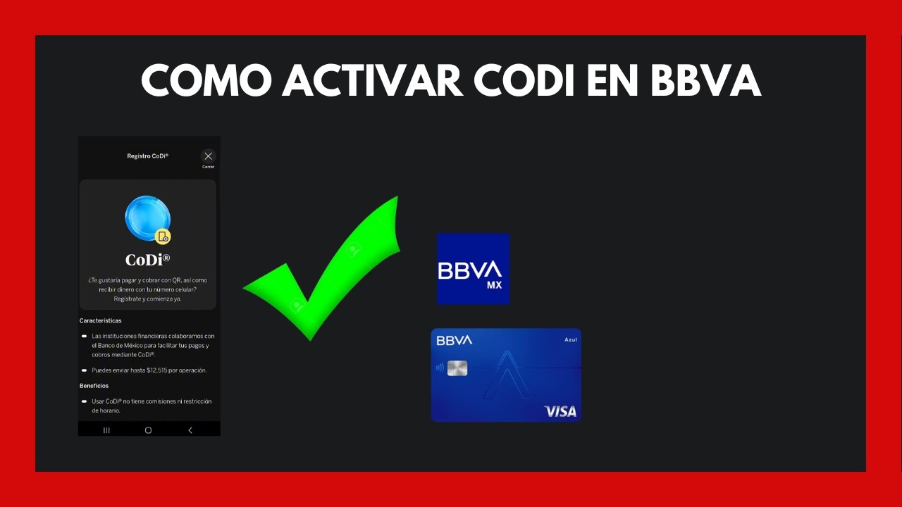 Como activar CoDI en la app de BBVA 2026