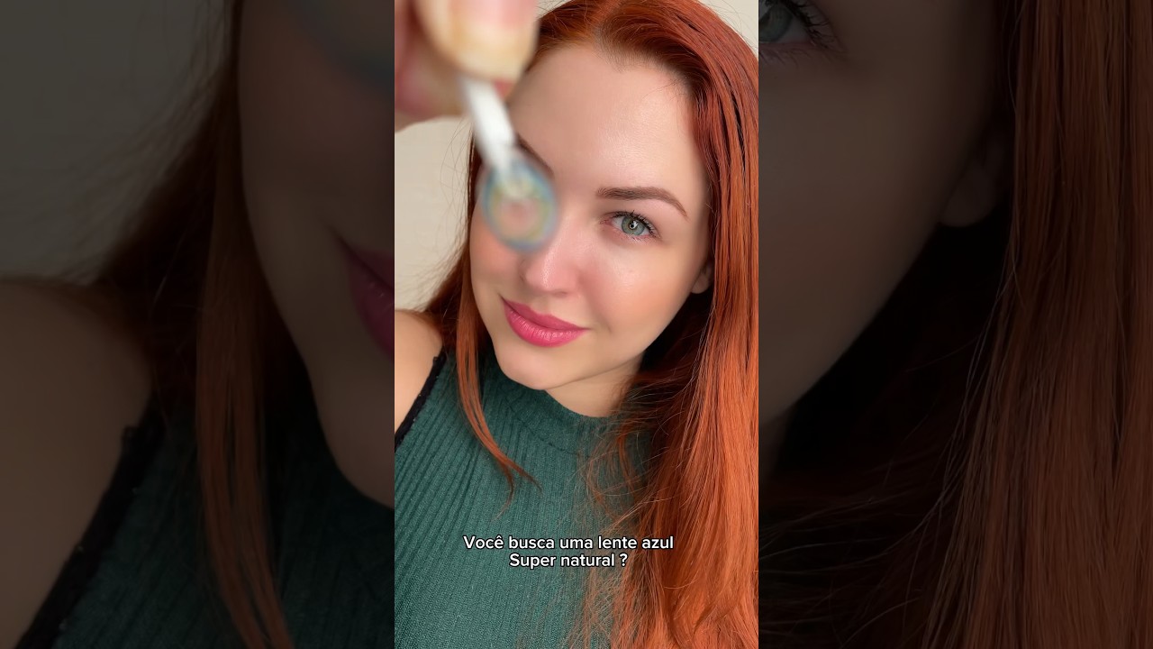 Lente de contato azul natural #lentedecontato #makeup #lente #lentesdecontato #makeuptutorial