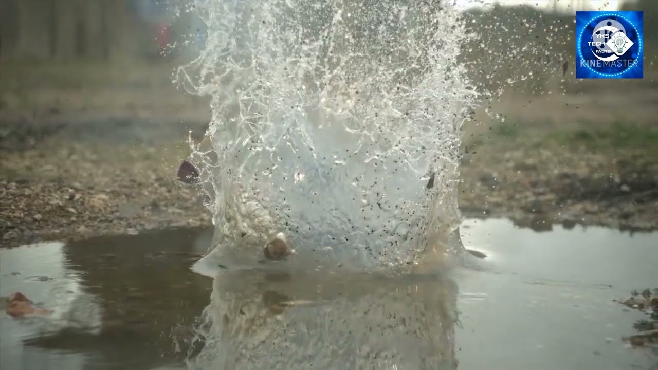 Grenade explosion slow motion