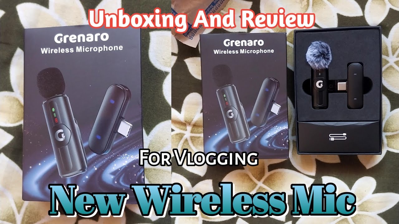 New Grenaro Wireless Microphone | For Vlogging | Unboxing and Review | 🤩🤩