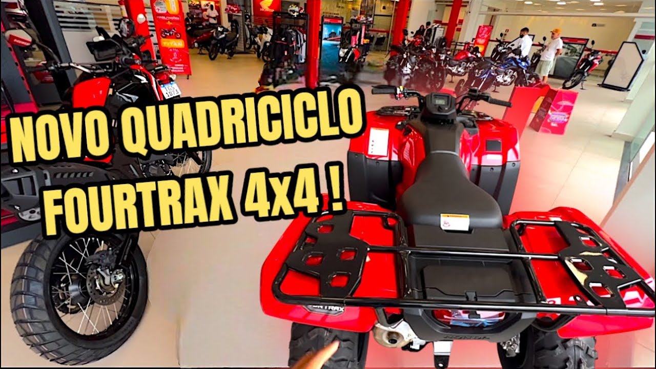 CHEGOU NOVO QUADRICICLO FOURTRAX 4x4 NA CONCESSIONÁRIA