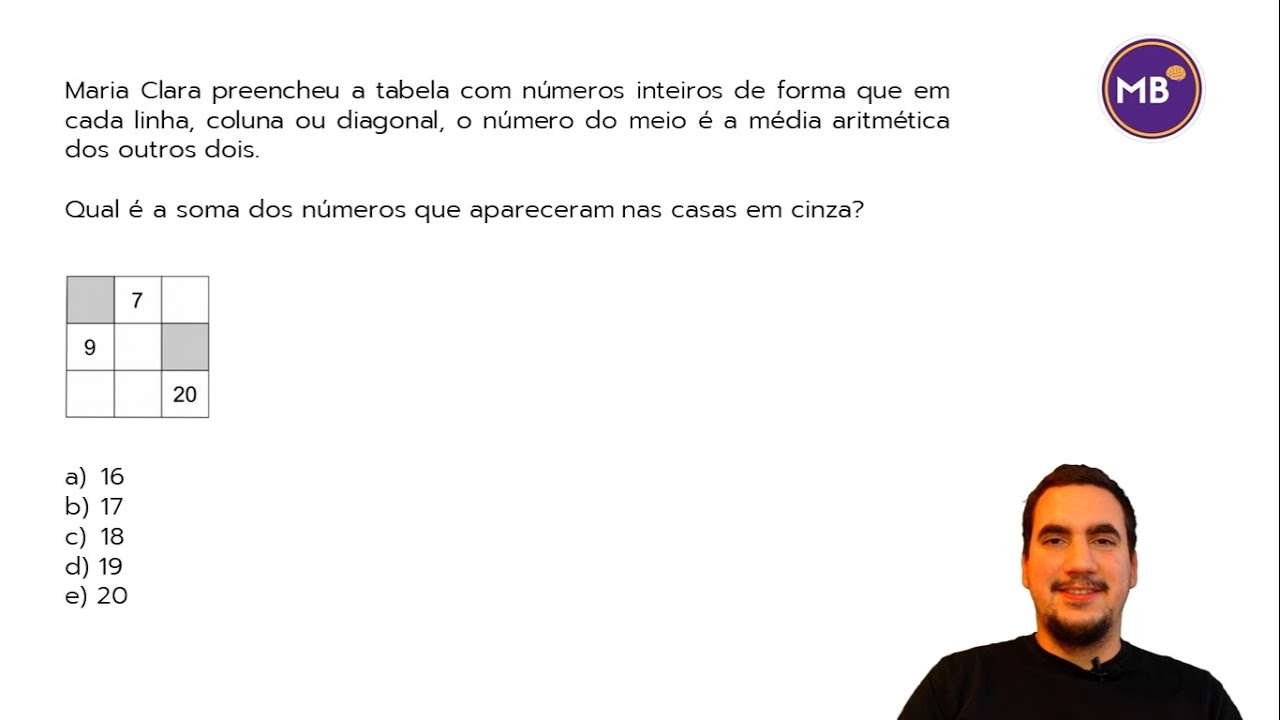LÓGICA NUMÉRICA | RACIOCÍNIO LÓGICO | PROCESSO SELETIVO | GUPY MINDSIGHT VAGAS.COM #20