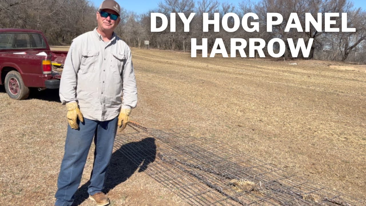 DIY Field HARROW | Leveling and Spreading Manure
