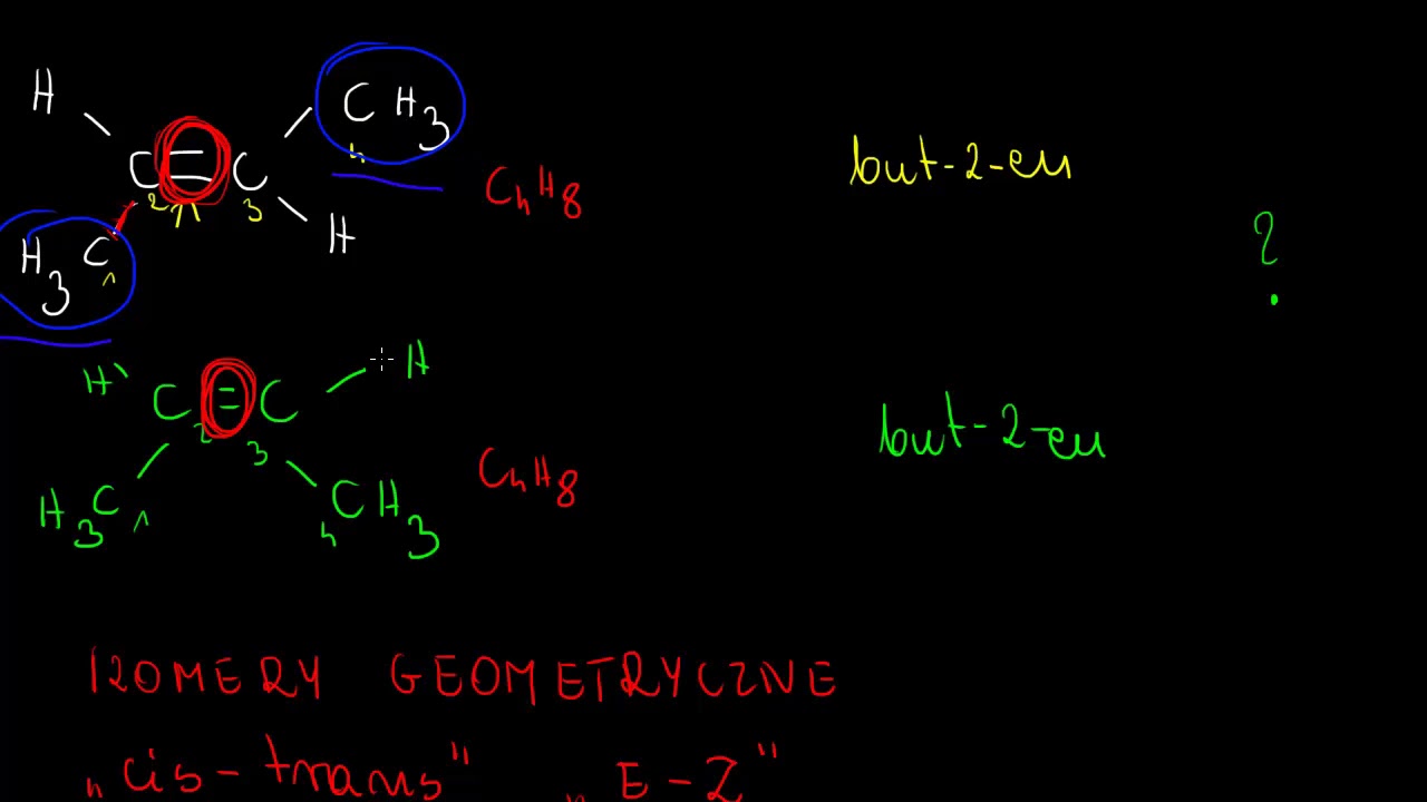 cis-trans oraz e-z - nazewnictwo izomer&oacute;w alken&oacute;w