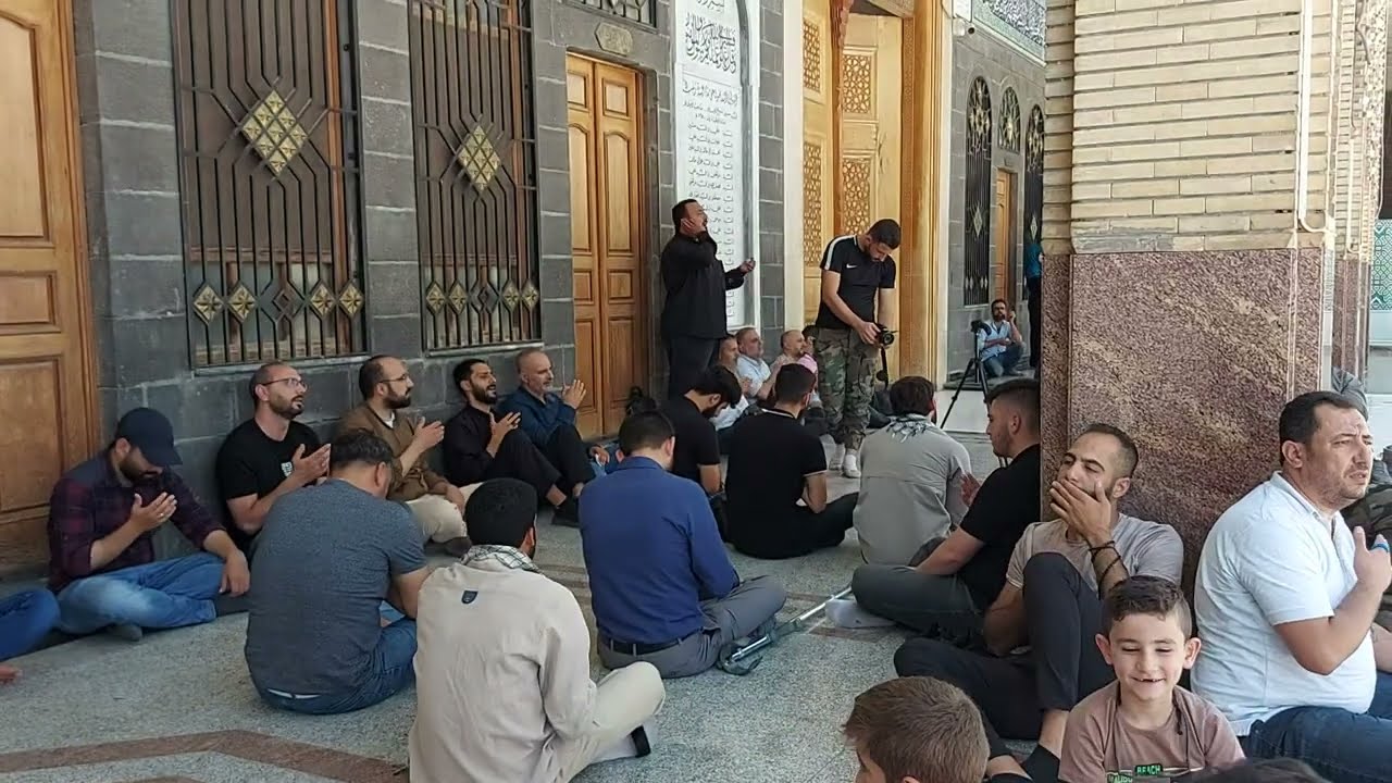 نعي فجيع وداع السيدة زينب للأمام الحسين عليهما السلام في مرقد السيده زينب (ع) سوريا