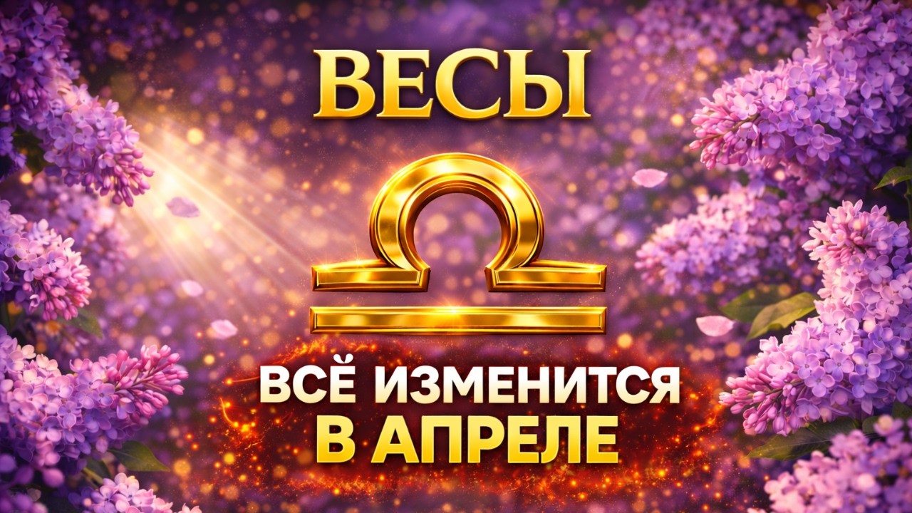 ВЕСЫ — АПРЕЛЬ ВСЁ ИЗМЕНИТ | Самый важный месяц весны для Весов