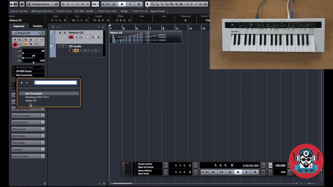 How To Use The Reface CS With Cubase