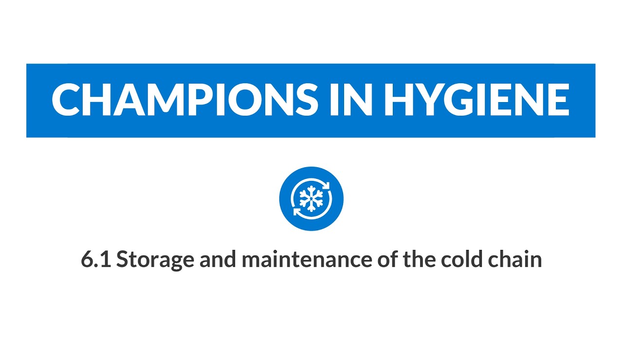 6.1. Champions in hygiene - Storage and maintenance of the cold chain