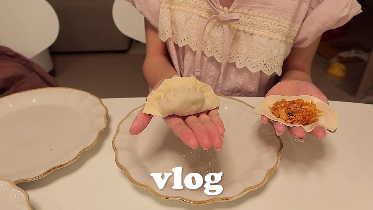 결혼 후 첫 명절🥟남편과 만두 만들어 양가 부모님께 예쁨받기!! 설 선물, 수제 만둣국, 샐러드 파스타(광고)