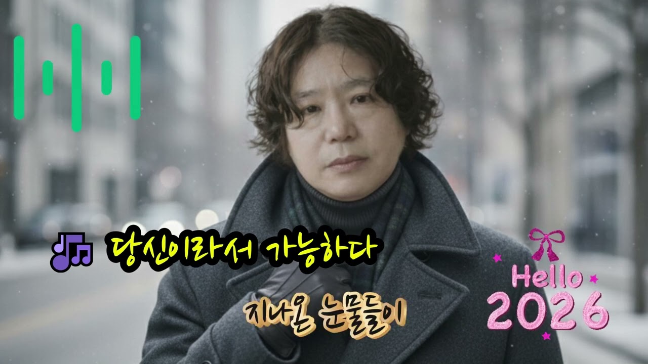 🎶 당신이라서 가능하다 🌟칠흑 같은 어둠 속에 길을 잃고 헤맬 때 세상은 모두 나를 버리고 외면하였지! 찢긴 가슴 안고 홀로 쓰러져 울 떼 손을 잡아준 건 오직 당신뿐이었소