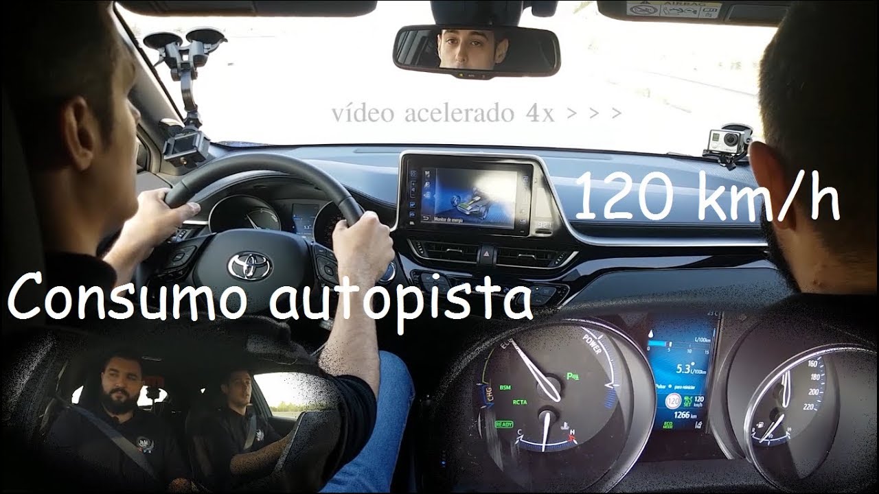 Toyota C-HR 2018 Advance Plus: Consumo autopista 120 km/h | Español | Test Drive | Prueba conducción