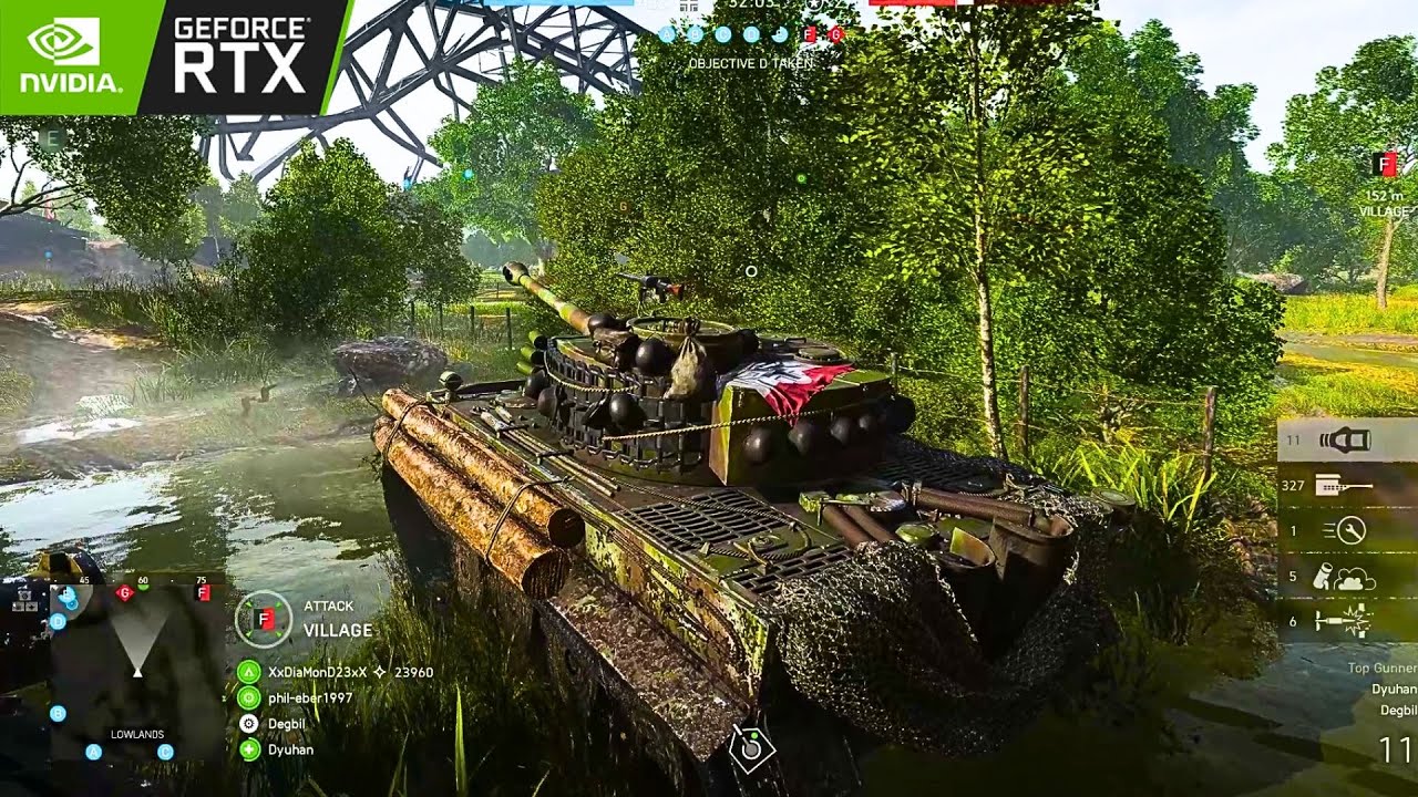 Battlefield V - Tiger Tank Perfect Match | RTX Ultra