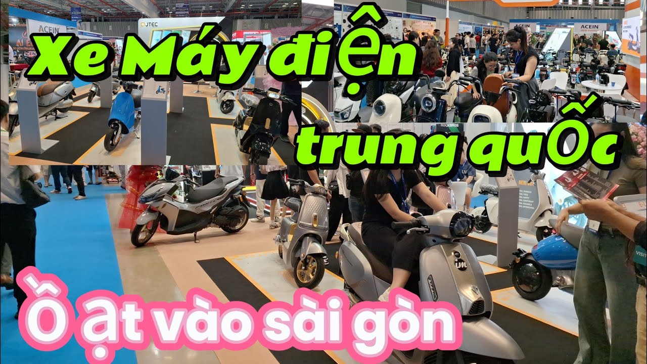 Xe m&aacute;y điện xe đạp điện Trung Quốc  đ&atilde; ồ ạt v&agrave;o s&agrave;i g&ograve;n@Tham Quan_Qu&acirc;n