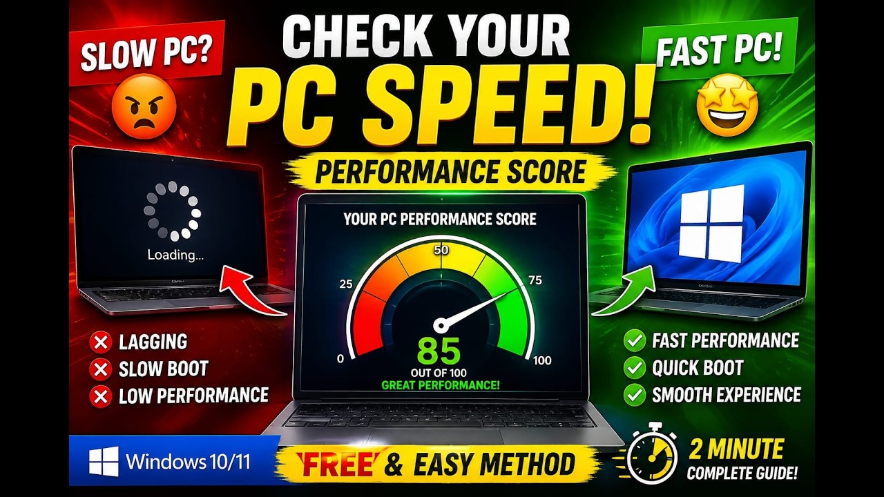 How to check your PC performance score in windows 10 | Best way to test PC performance step by step