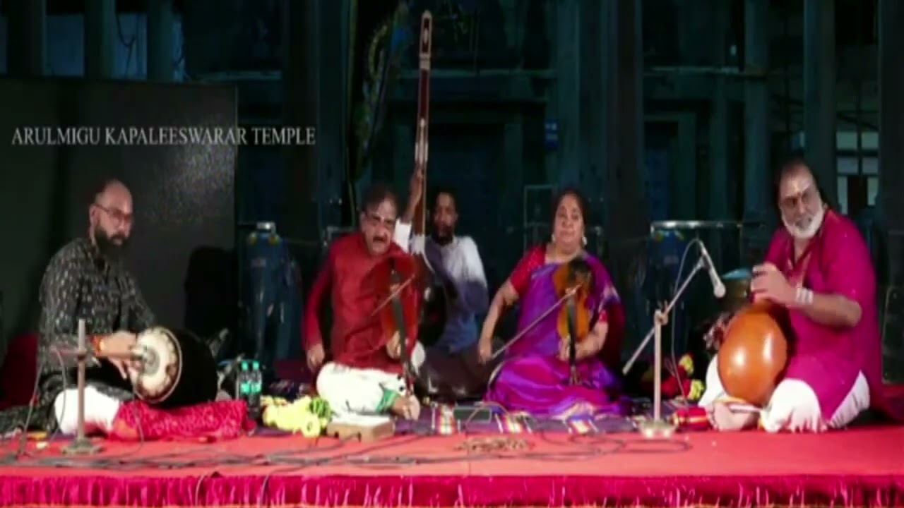 Sadamatin - Gambiravani-Adhi- Thyagaraja l Lalgudi GJR.Krishnan l Kapaleeshwarar Temple Concert