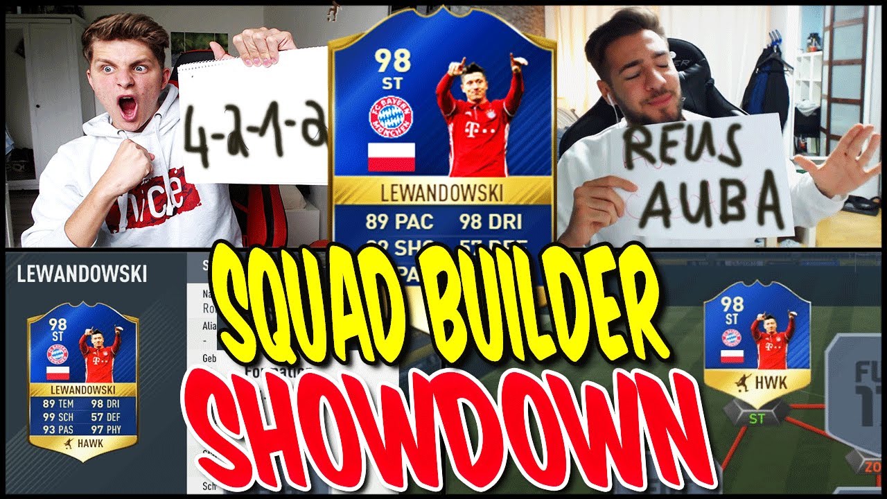 FIFA 17 - 98 TOTS LEWANDOWSKI SQUAD BUILDER SHOWDOWN!!! ⚽⛔️😝 - ULTIMATE TEAM (DEUTSCH)