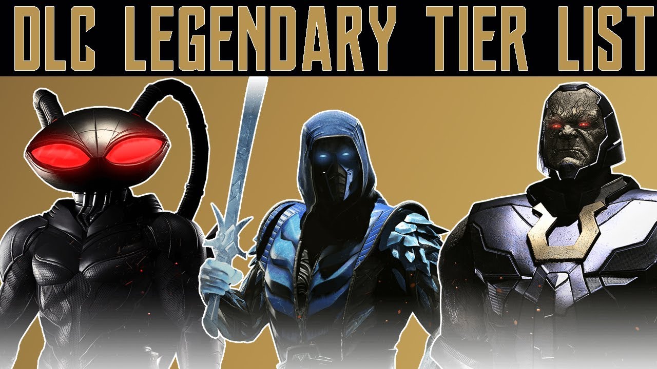 INJUSTICE 2 - ALL DLC LEGENDARY GEAR - TIER LIST / RANKED