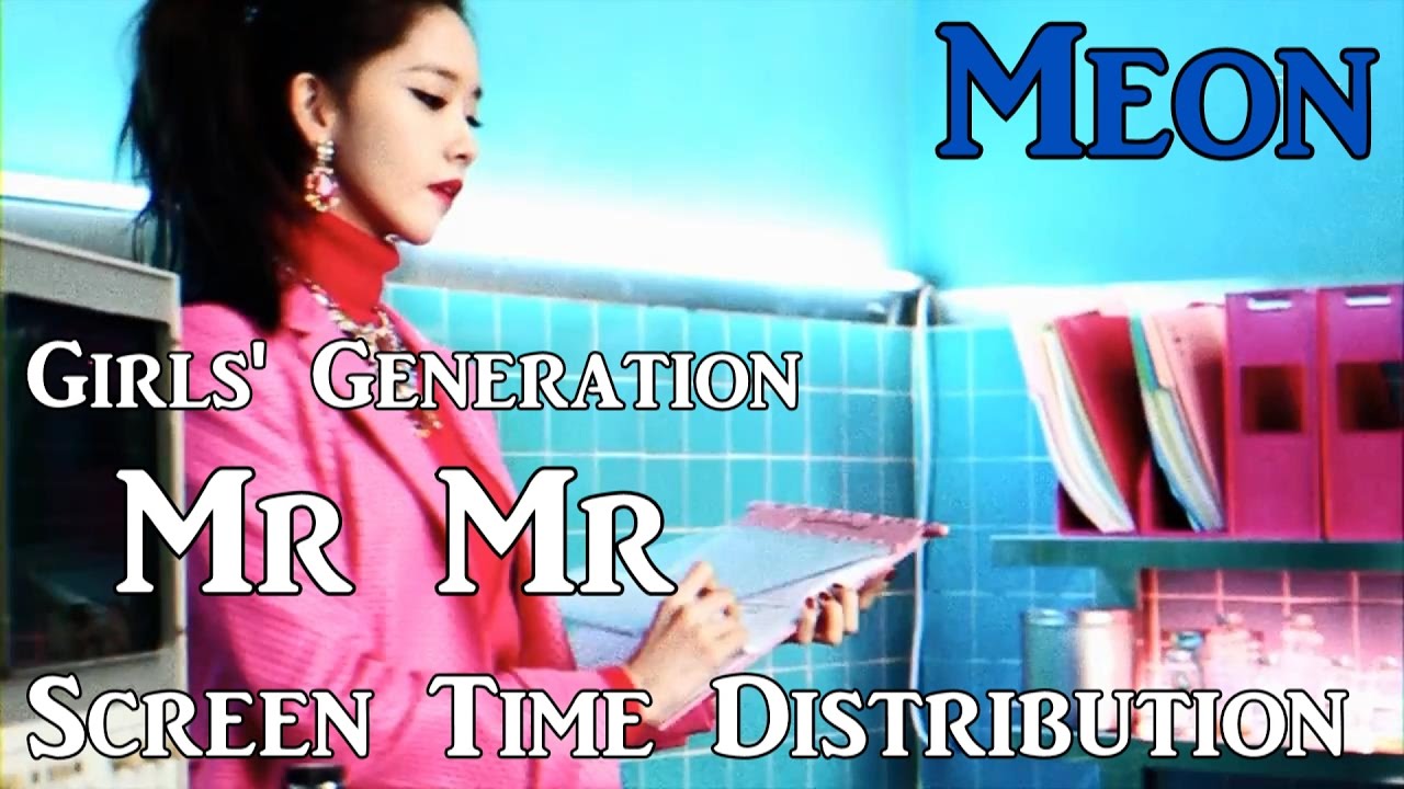 Girls' Generation(SNSD) - Mr. Mr. [Screen Time Distribution]