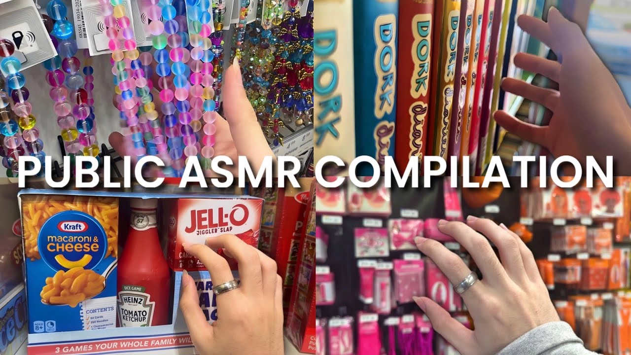 1 HOUR of PUBLIC ASMR! ✨ (7 Different Locations) - No Talking