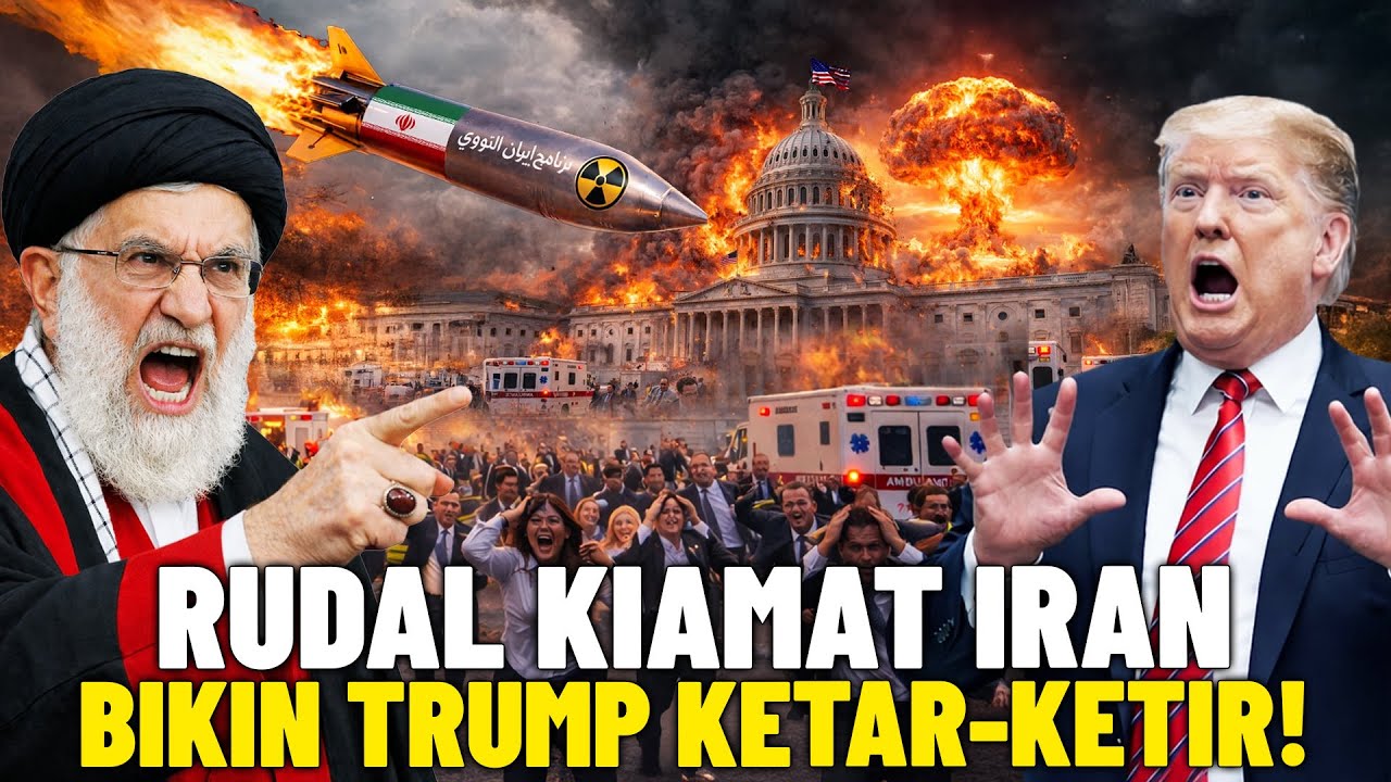RENCANA SERANGAN BALASAN IRAN GUNAKAN RUDAL KIAMAT LANGSUNG KE AS!? Trump Panik, AS Status Darurat!?