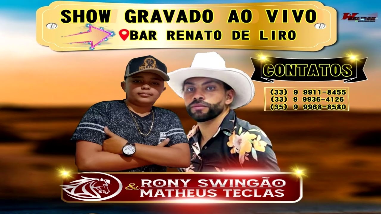 Show gravado ao vivo Bar Renato de liro