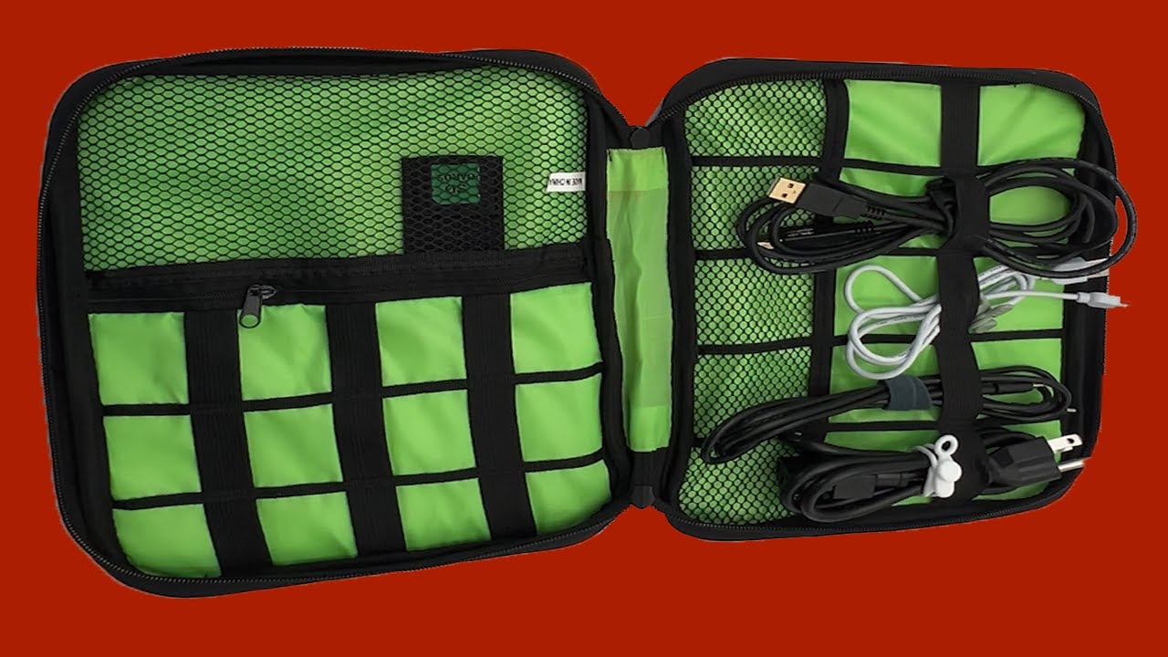 Luxtude Cord Organizer Cable Bag. Portable,  Room to Carry Chargers, Cables, ETC. - TrendPunk Review