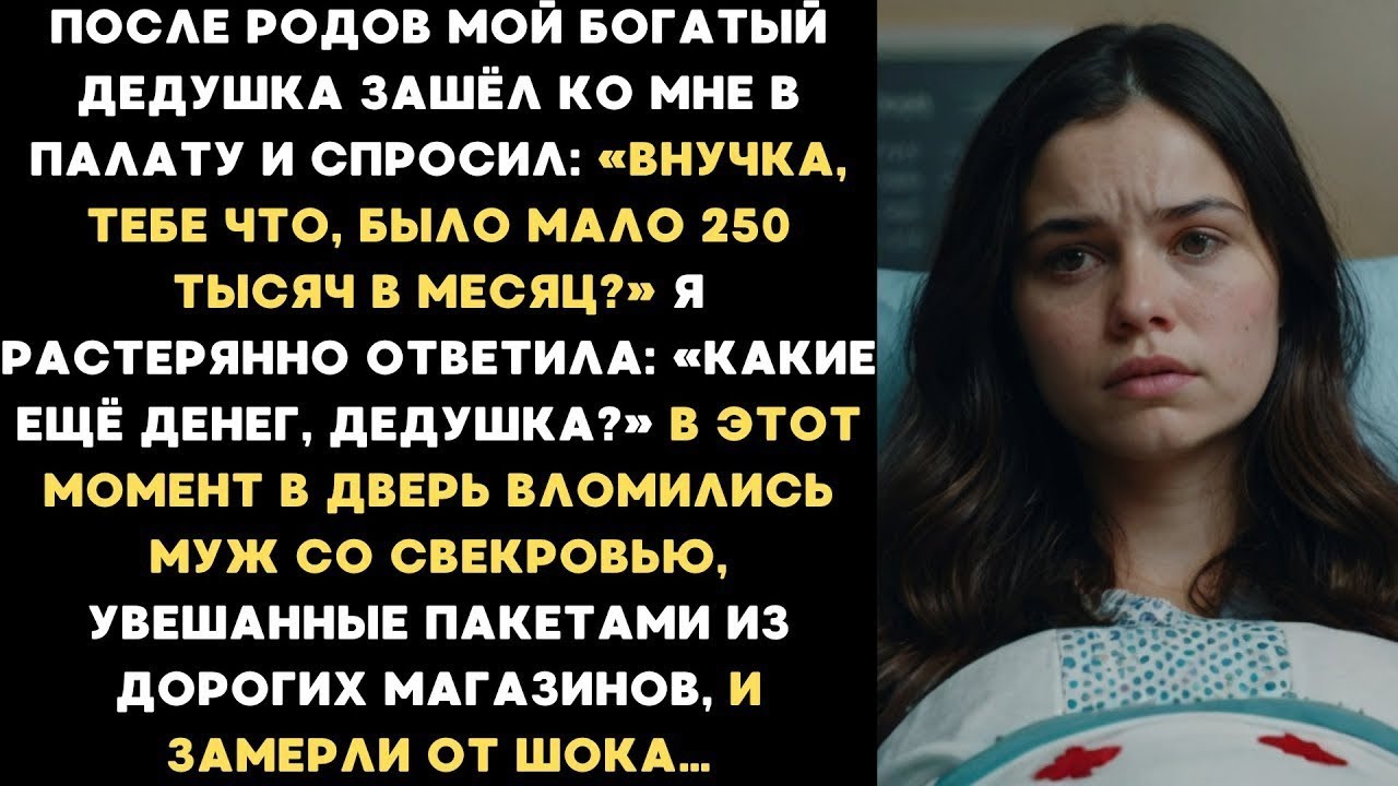 «Внучка, тебе что, было мало 250 тысяч в месяц?» Я была в шоке, узнав, что делали свекровь и муж...