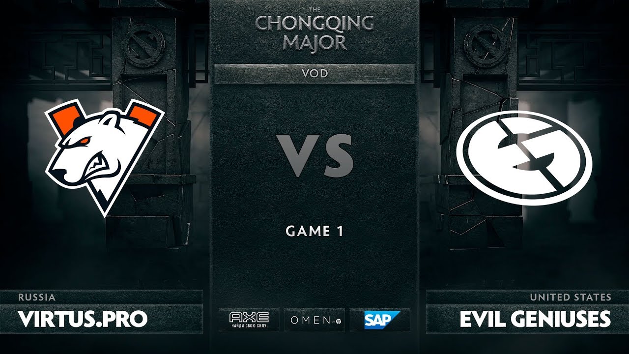[RU] Virtus.pro vs Evil Geniuses, Game 1, The Chongqing Major UB Round 1
