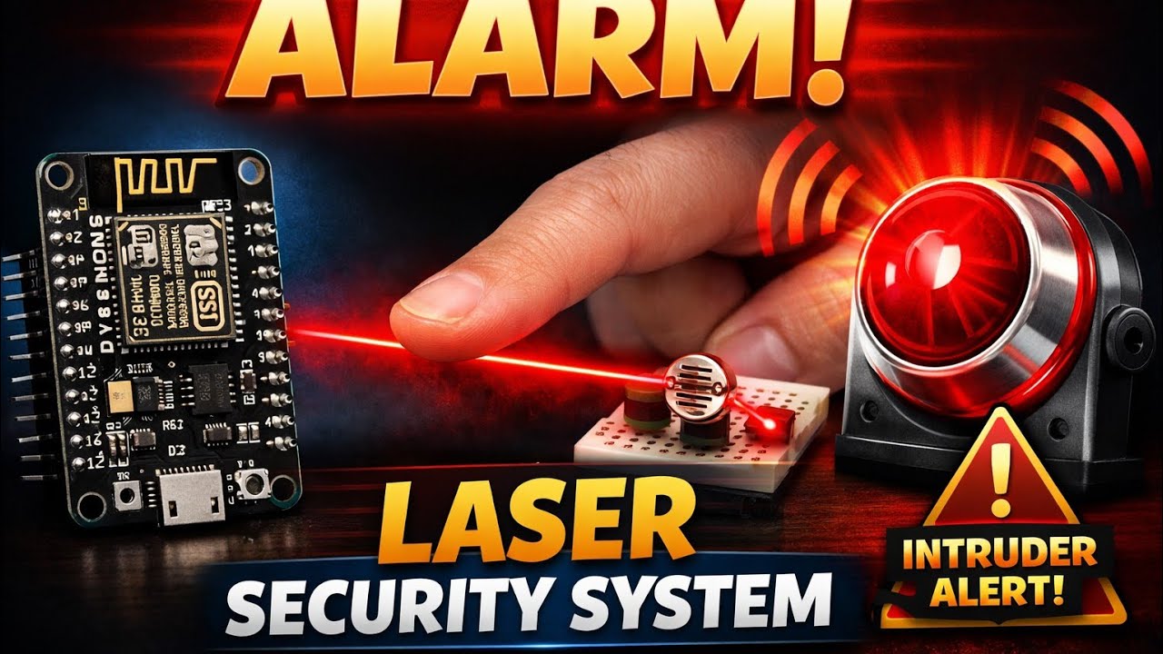 I Built a Laser Security System with ESP8266 (Intruder Alert!)