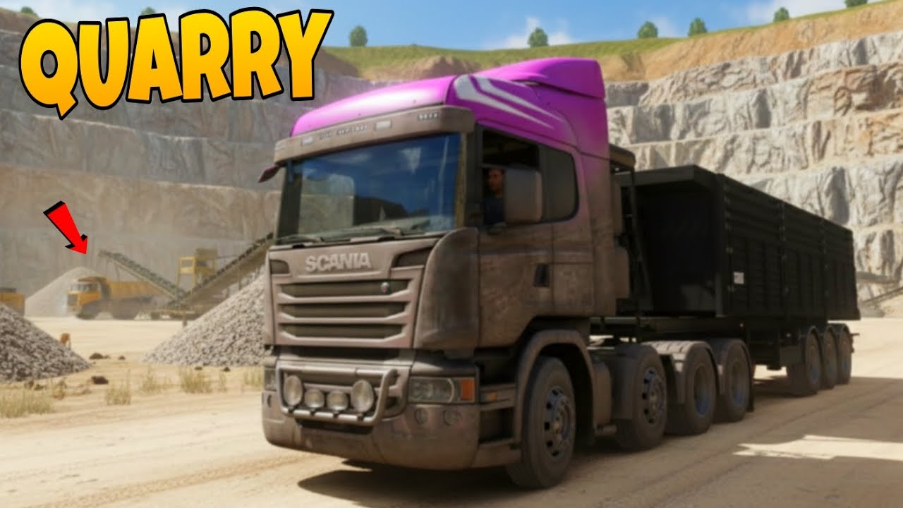 बजरी ट्रांसपोर्ट Quarry To Stuttgart 😱 | Truckers Of Europe 3 