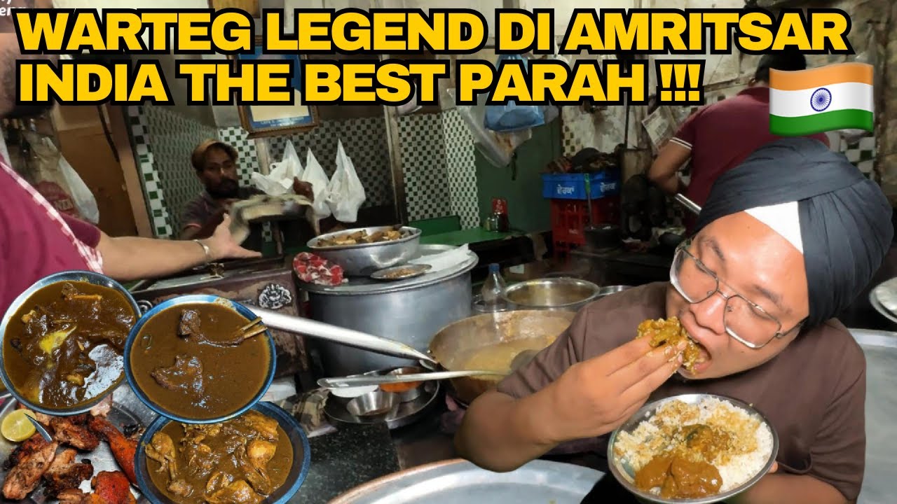 SIKAT HABIS MENU WARTEG PORSI BRUTAL DI AMRTISAR🇮🇳‼️MASAK DADAKAN RASANYA JANGAN DILAWAN ‼️
