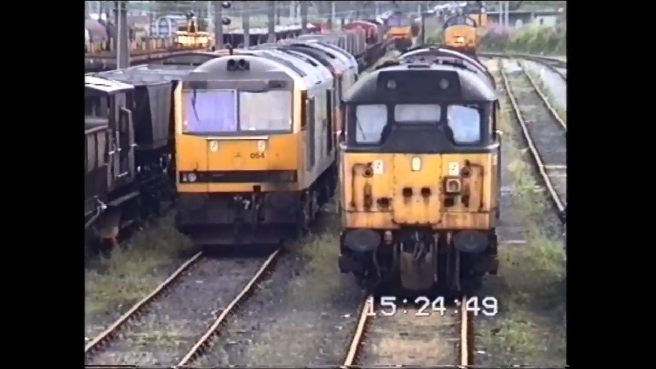 Load Haul, Mainline and Transrail in 1997 at Warrington, Cardiff and Lancaster