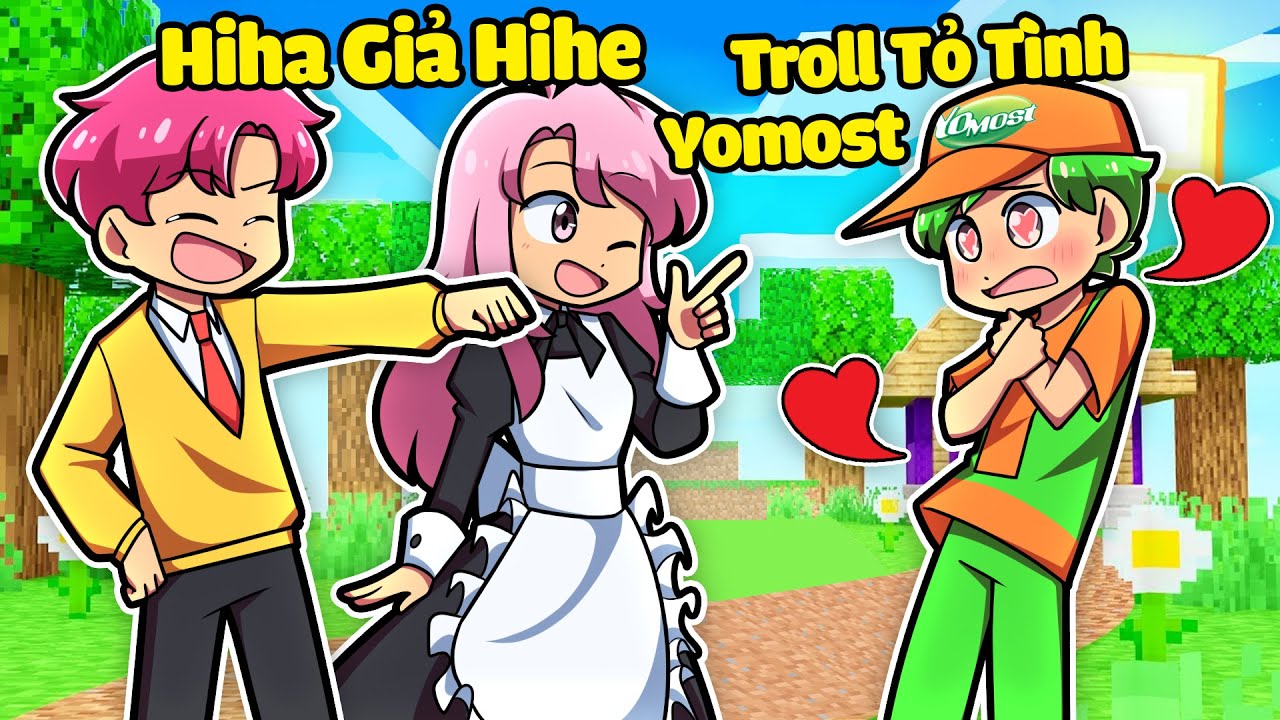 HIHA GIẢ HIHE TỎ TÌNH YOMOST TRƯỚC MẶT CON TRAI CỦA LÀNG SINH TỐ*HIHA TROLL GIẢ HIHE 😍😘