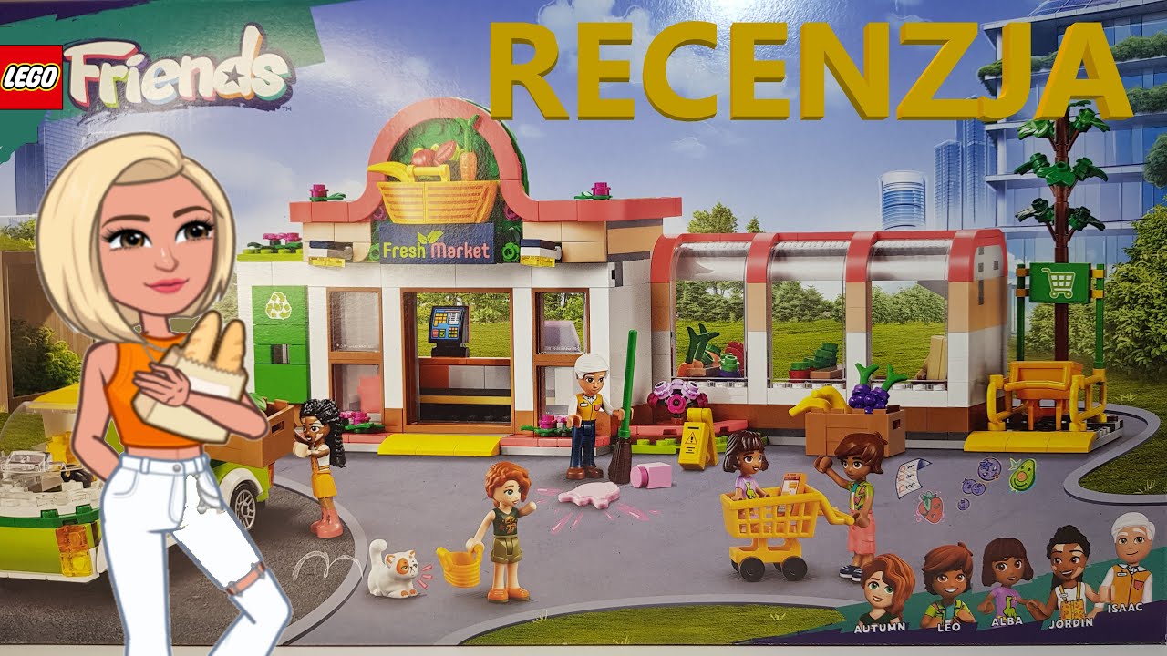 LEGO Friends 41729 Sklep z żywnością ekologiczną / RECENZJA + SPEED BUILD