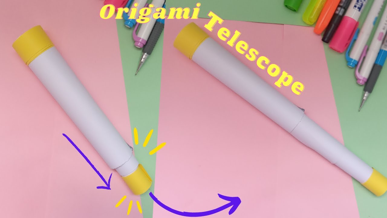origami telescope:telescope|diy telescope|how to make telescope at home|origami telescope with paper