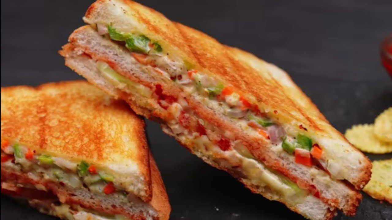 🥪  sandwich  recipe 5 నిమిషాల్లో సూపర్ టేస్టీ బ్రెడ్ సాండ్విచ  పిల్లలకి ఇష్టమైన క్రిస్పీ బ్సాండ్విచ్