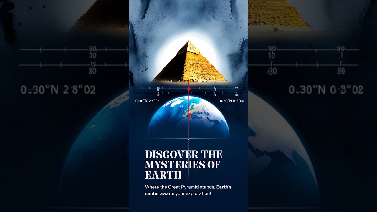 &ldquo;Earth Ke Exact Center Pe Kyun Hai Giza Pyramid?&rdquo; #GizaPyramid #pyramid #EarthCenter#ancientsecrets