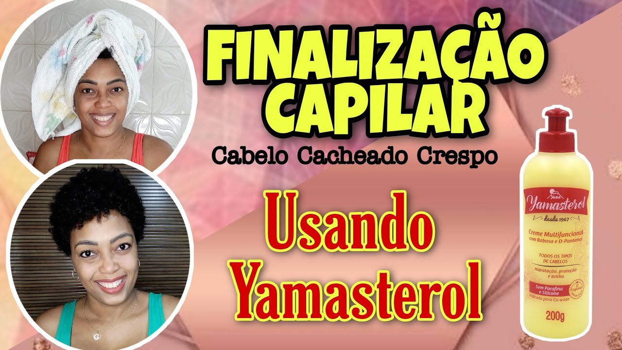 FINALIZAÇÃO CAPILAR COM YAMASTEROL|Cabelo Cacheado Crespo Curto - Geh Santiago