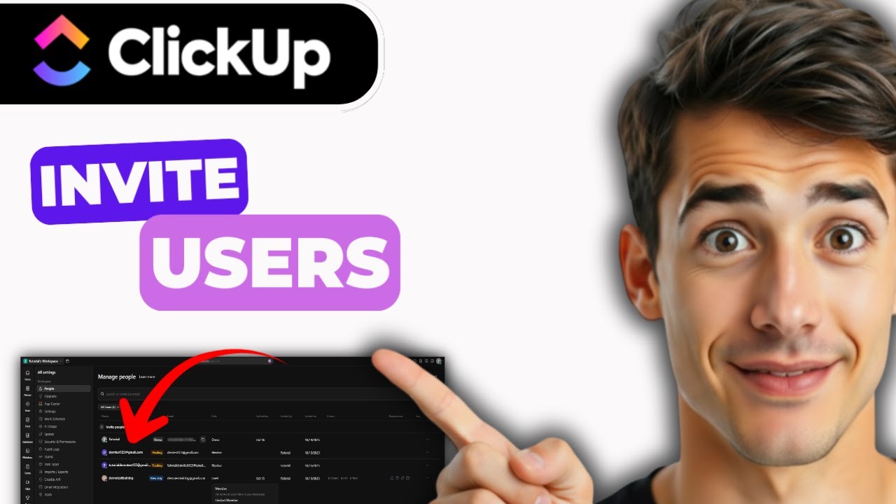 Как пригласить пользователей и команды в ClickUp (самый простой способ) (Руководство 2026 года)