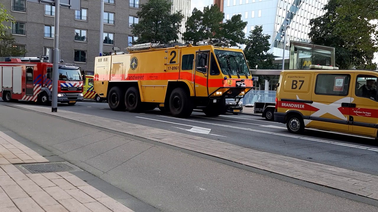 Brandweer crashtender ovd Rotterdam
