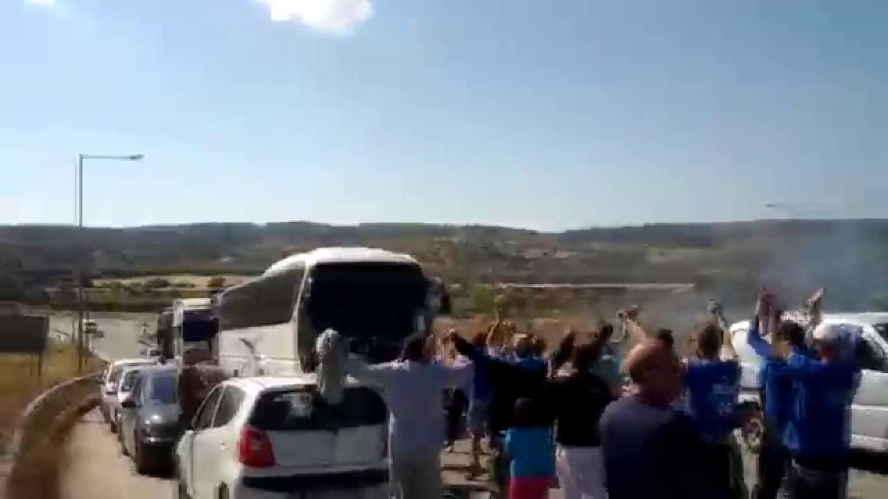 Νίκη Βόλου - Υποδοχή μετά το διπλό στα Χανιά (21/5/2014) [Goalpost]