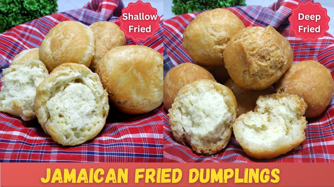 How to Make Jamaican Fried Dumplings || 2 Methods: Shallow Fried and Deep Fried || JUENFO Kitchen