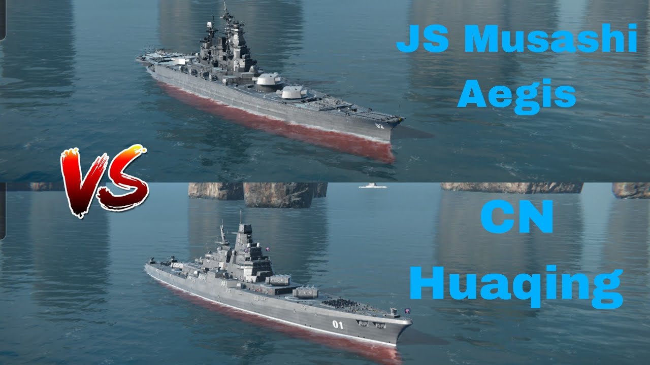 JS Musashi Aegis Vs CN Huaqing | Modern Warships @MW_T_G