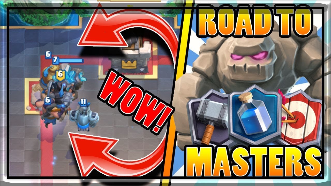 The Road To Masters And 5000 Trophies Golem Beatdown Clash Royale Strategy And Tips