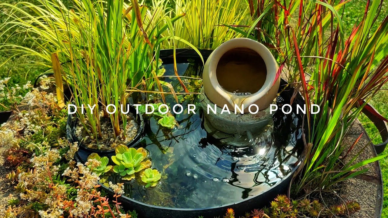 HOW TO MAKE A DIY OUTDOOR NANO POND. WIE MAN EINEN DIY MINITEICH BAUT.