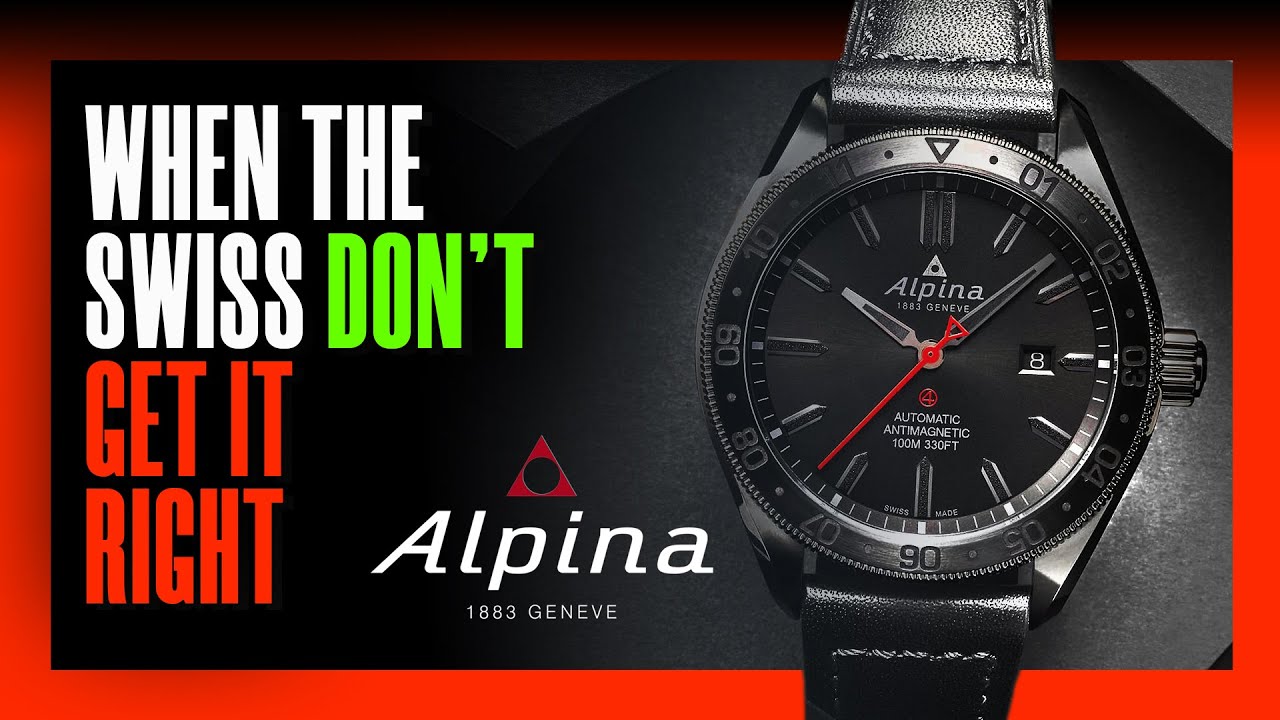 I expect much more from a Swiss watch ❌ Alpina Alpiner 4 Shadowline - AL-525BB5FBAQ6