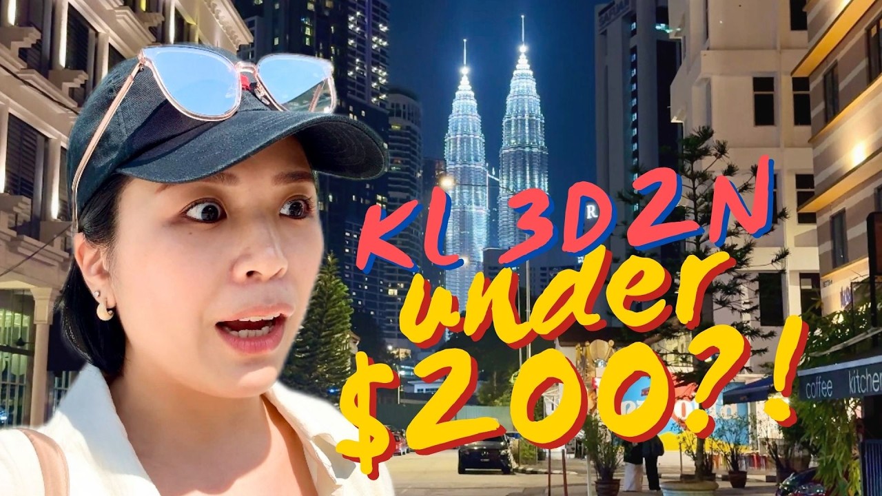 SG TO KUALA LUMPUR all-in under $200?! 3D2N travel vlog