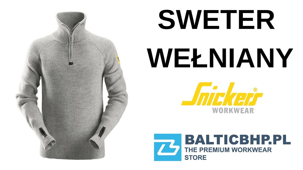 #269 Sweter Wełniany Snickers Workwear Balticbhp.pl Prezentacja Opinia Test Premium Workwear Review