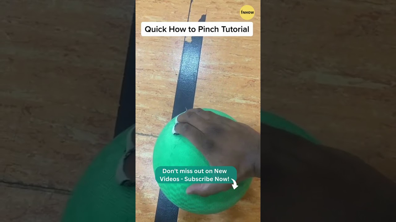 Get a Grip: How to Pinch a Rubber Dodgeball for Maximum Bounce | #shorts